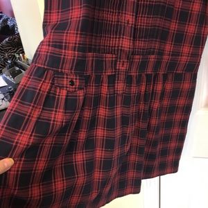 Adorable navy and red plaid dress by JCrew
